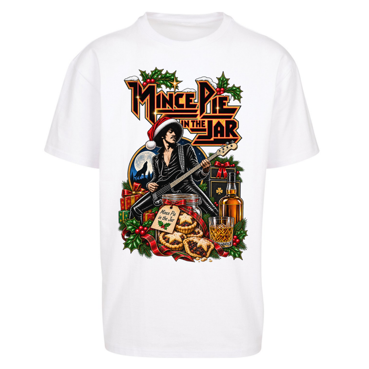 Thin Lizzy Christmas Oversized T-Shirt