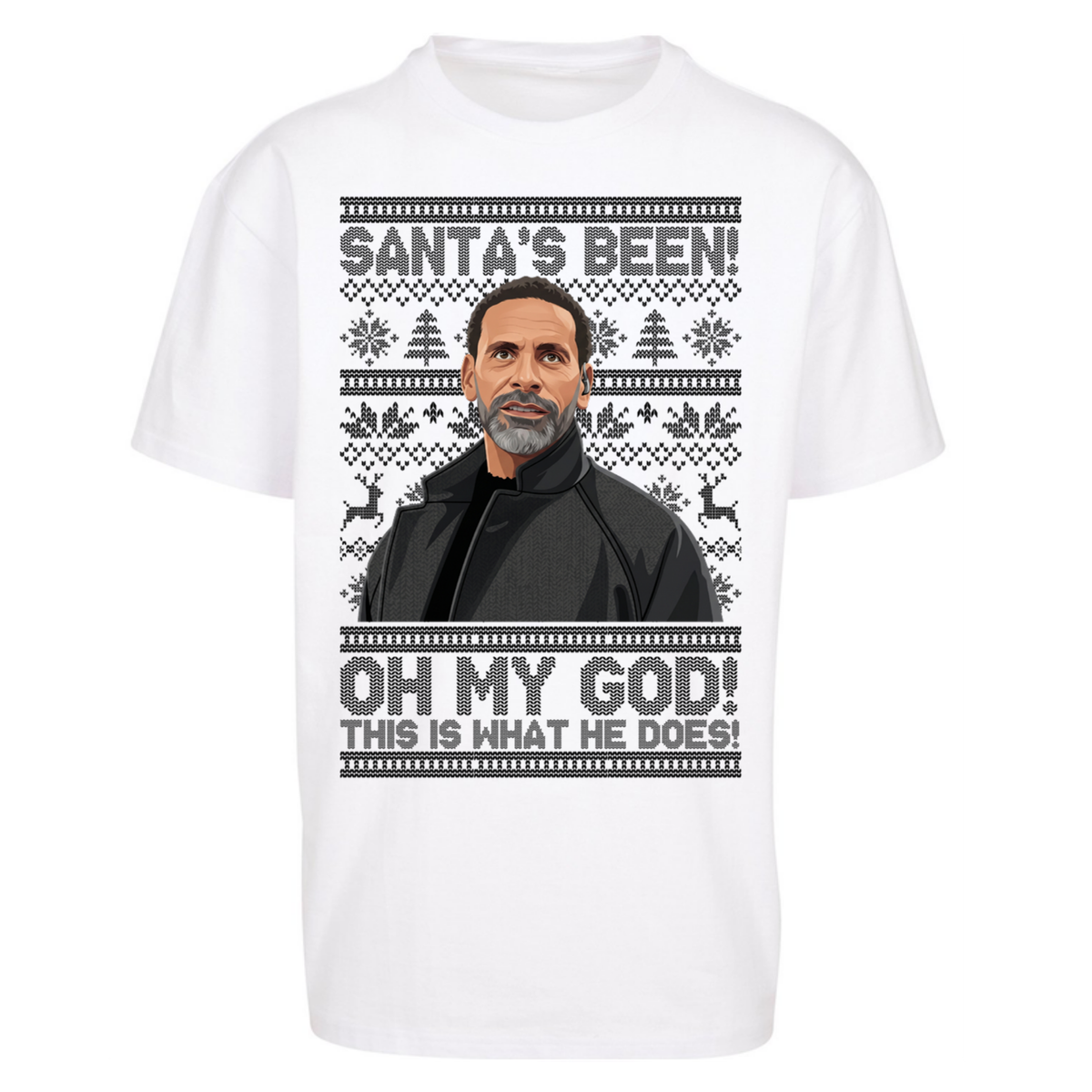 Steve Rio Ferdinand Christmas Oversized T-Shirt