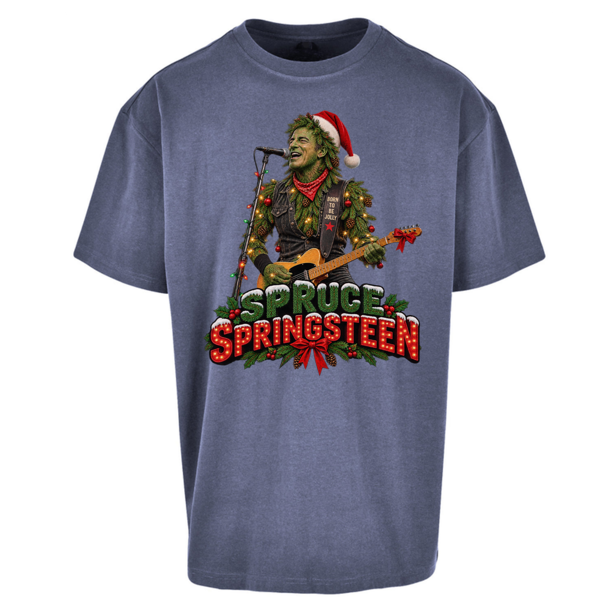 Bruce Springsteen Christmas Oversized T-Shirt