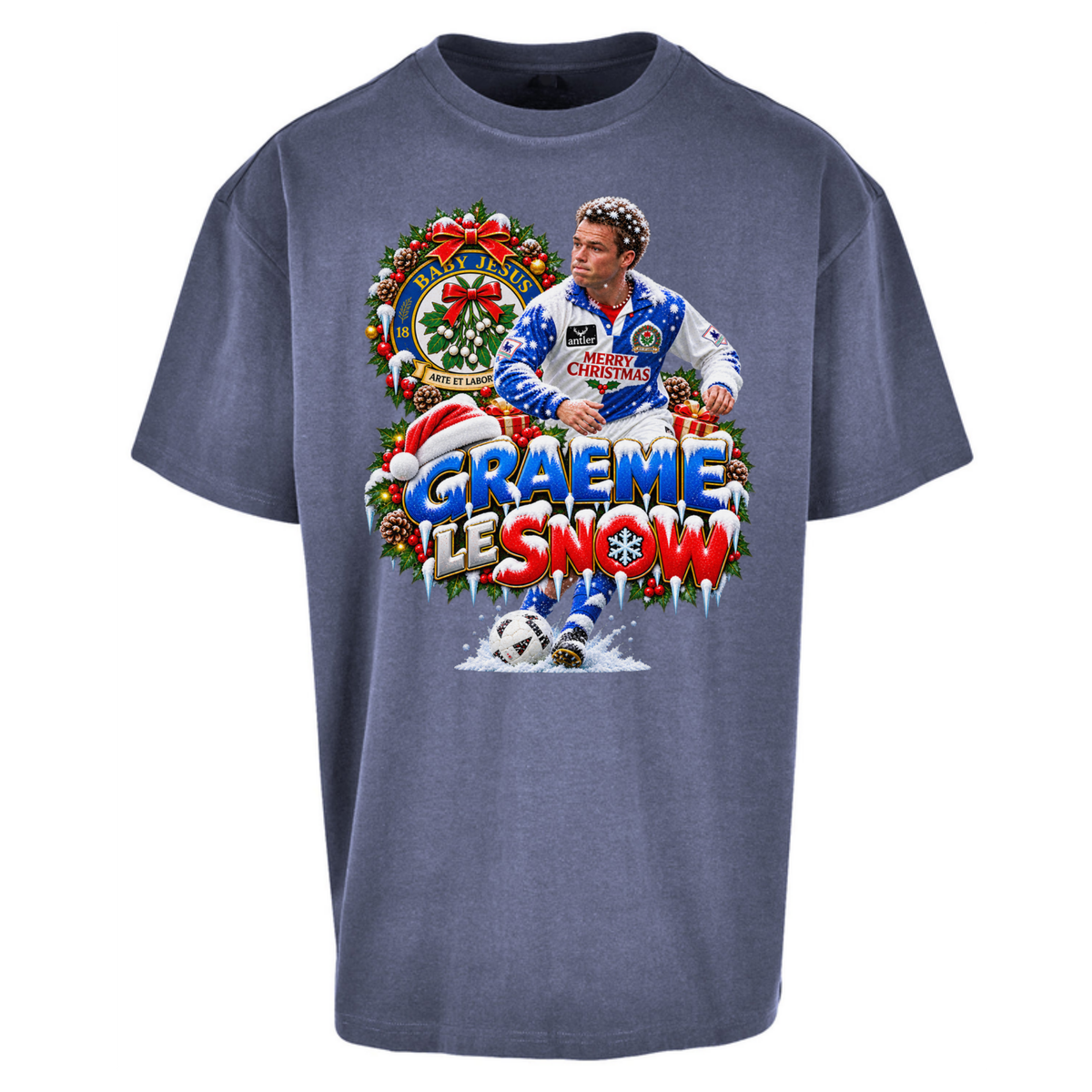 Blackburn Christmas Oversized T-Shirt