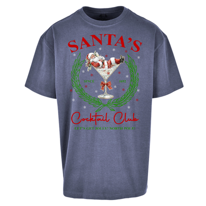 Cocktail Lover Christmas Oversized T-Shirt