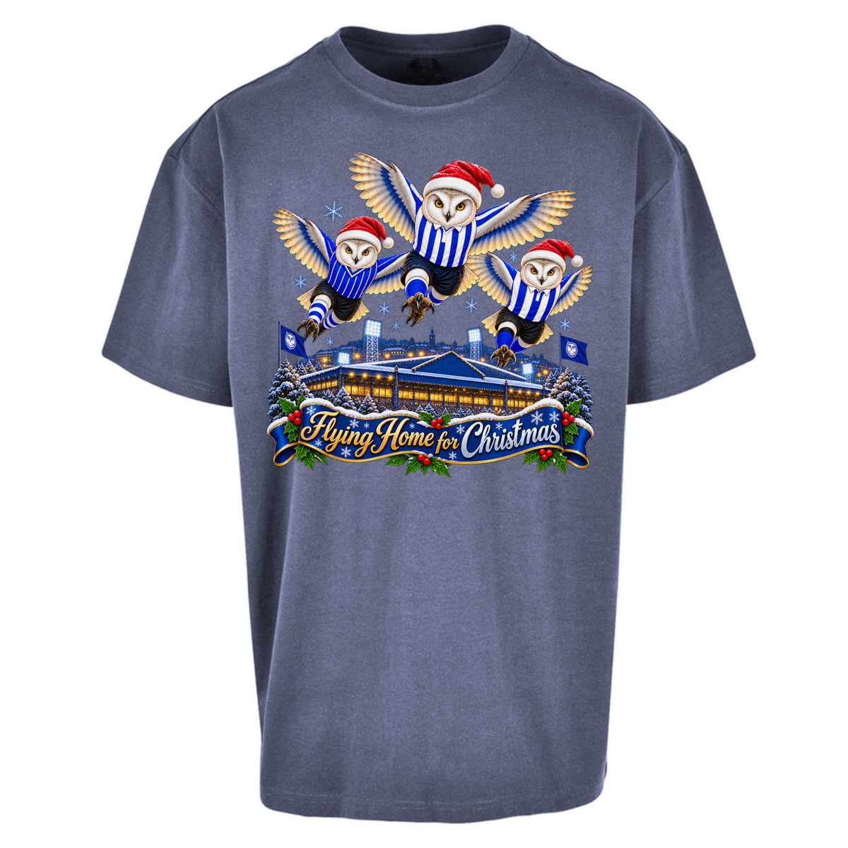 Sheff Wed Christmas Oversized T-Shirt