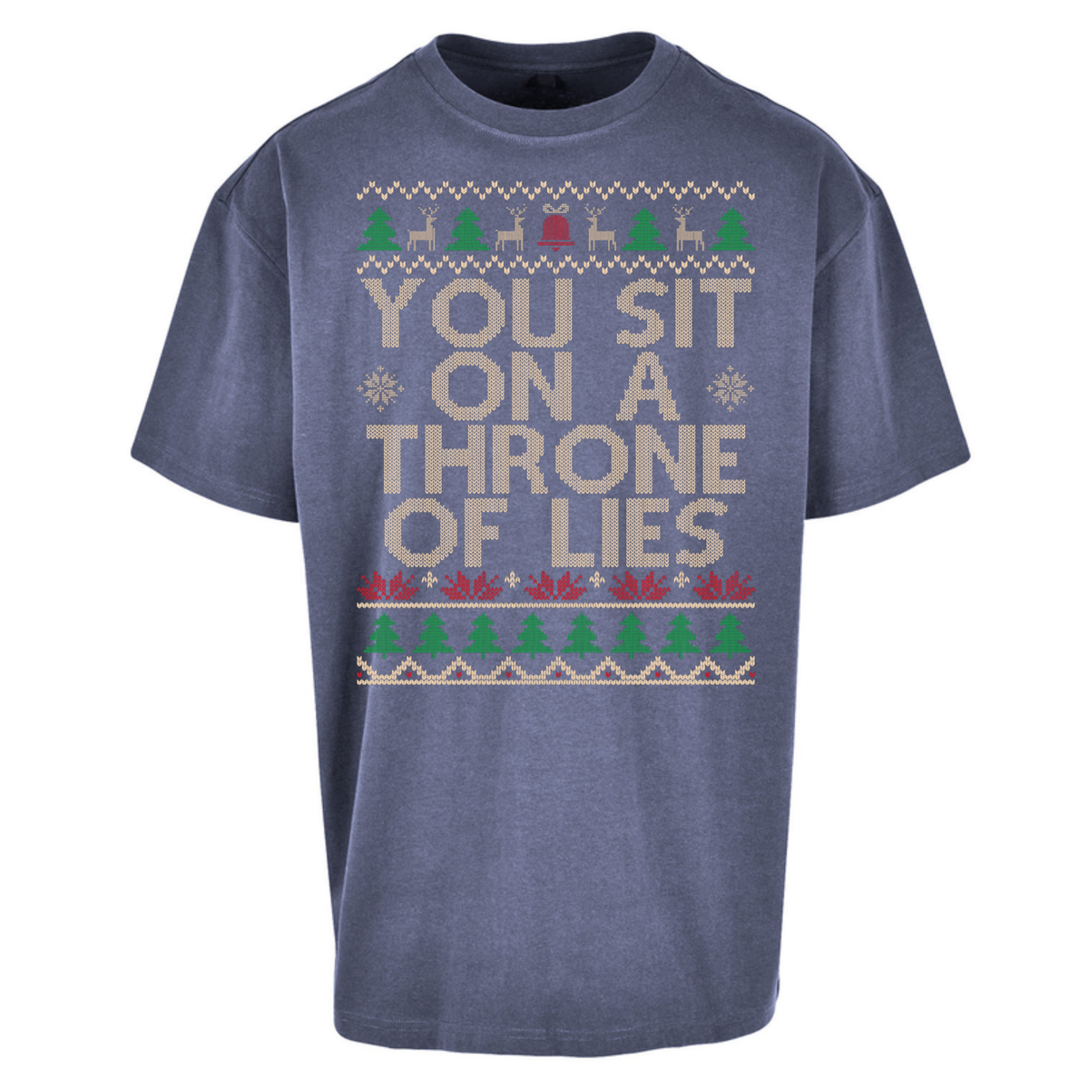 Throne Of Lies Christmas Oversized T-Shirt