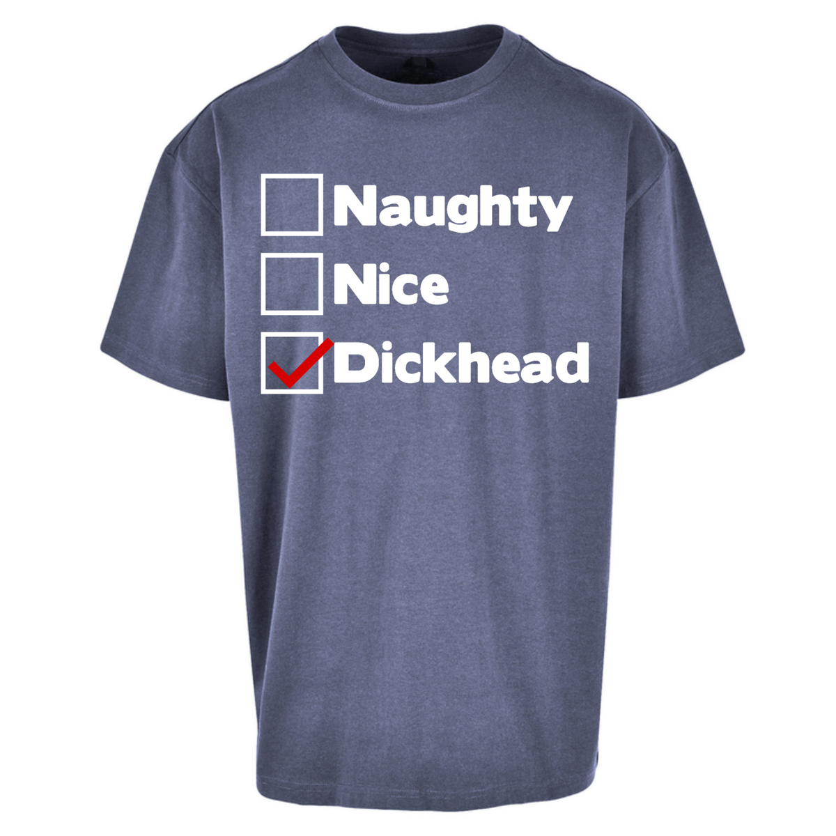 Naughty List Slogan Oversized T-Shirt