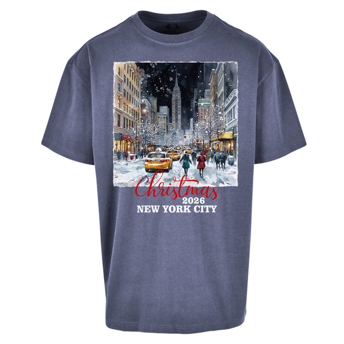 New York Winter Gift Oversized T-Shirt