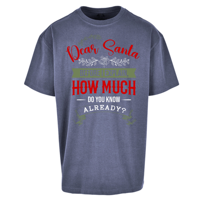 naughty christmas outfit Oversized T-Shirt