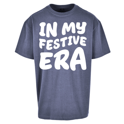 Modern Christmas Slogan Oversized T-Shirt