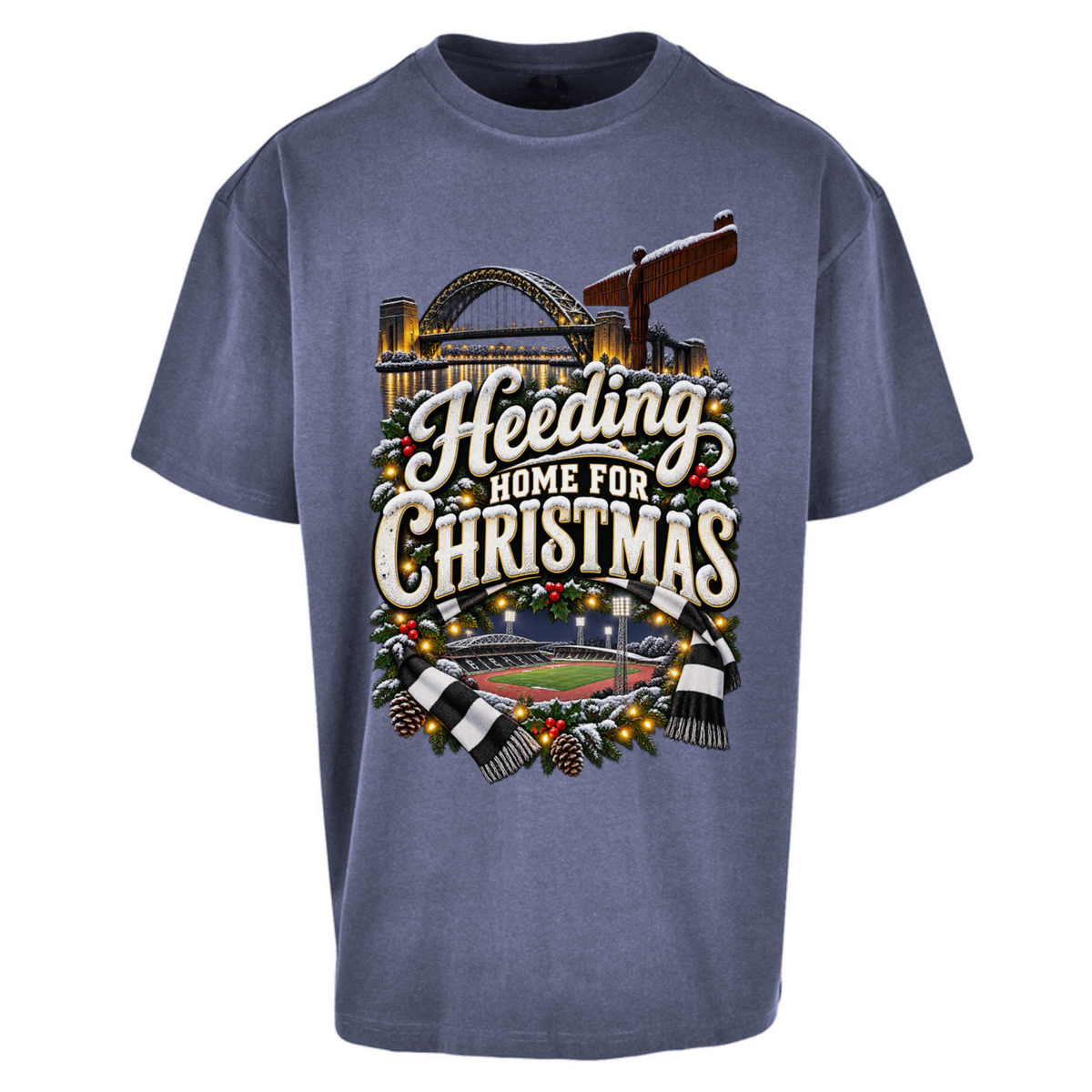 Gateshead Christmas Oversized T-Shirt