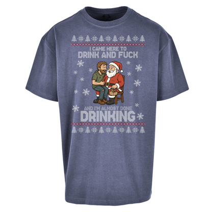Rude Santa Graphic Oversized T-Shirt