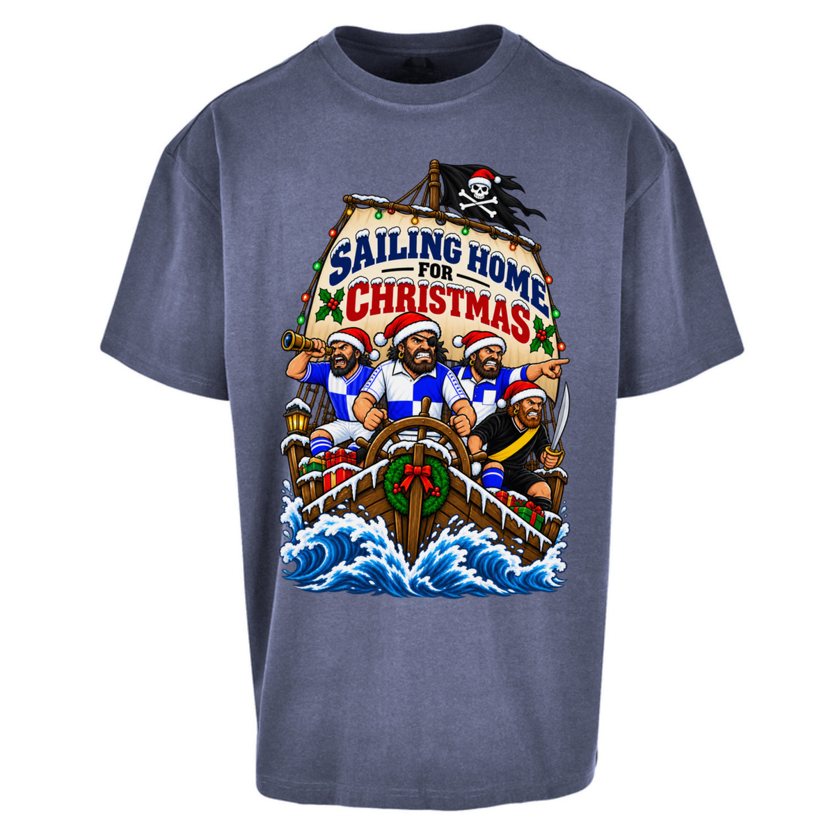 Bristol Rovers Christmas Oversized T-Shirt