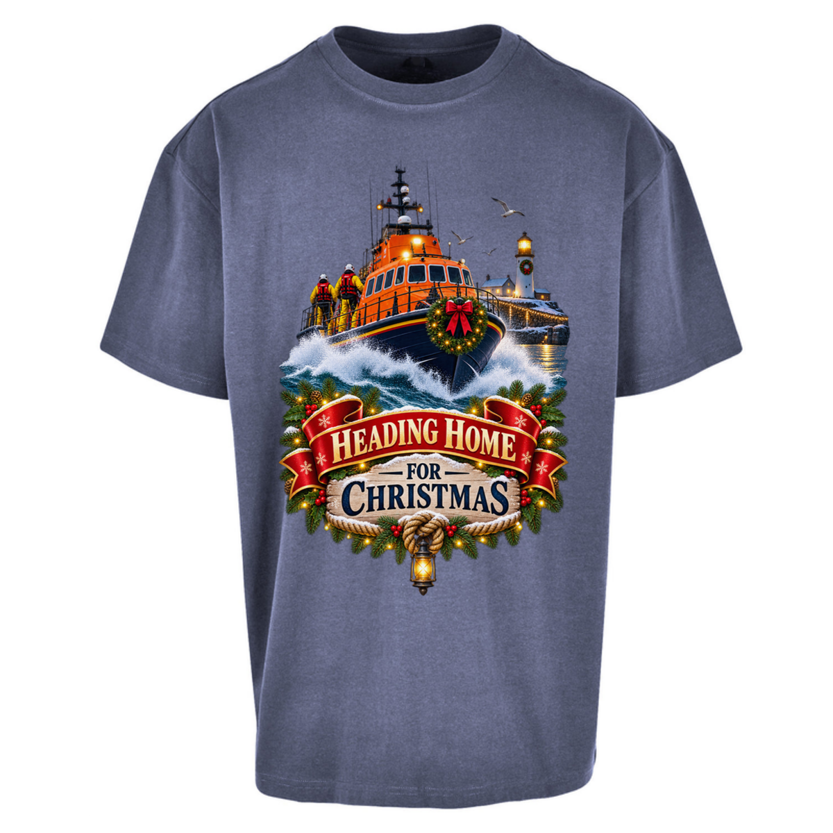 RNLI Christmas Oversized T-Shirt
