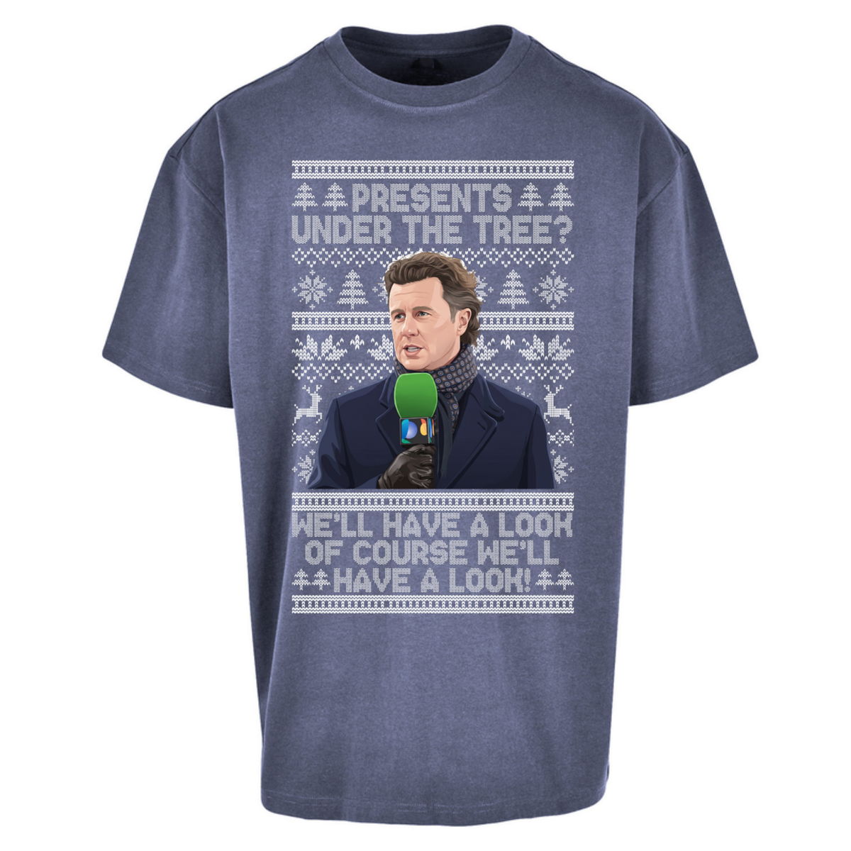 Steve Mcmanaman Christmas Oversized T-Shirt