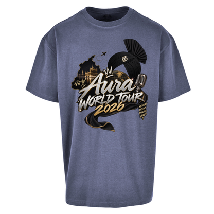 Diljit Dosanjh Aura World Tour 2026 Oversized T-Shirt