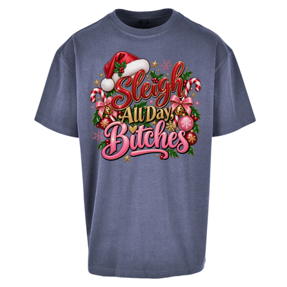 Womens Christmas Oversized T-Shirt