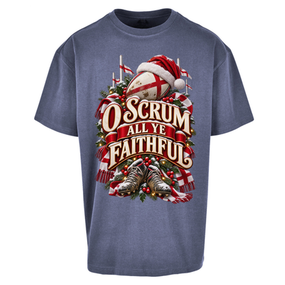 England Rugby Christmas Oversized T-Shirt