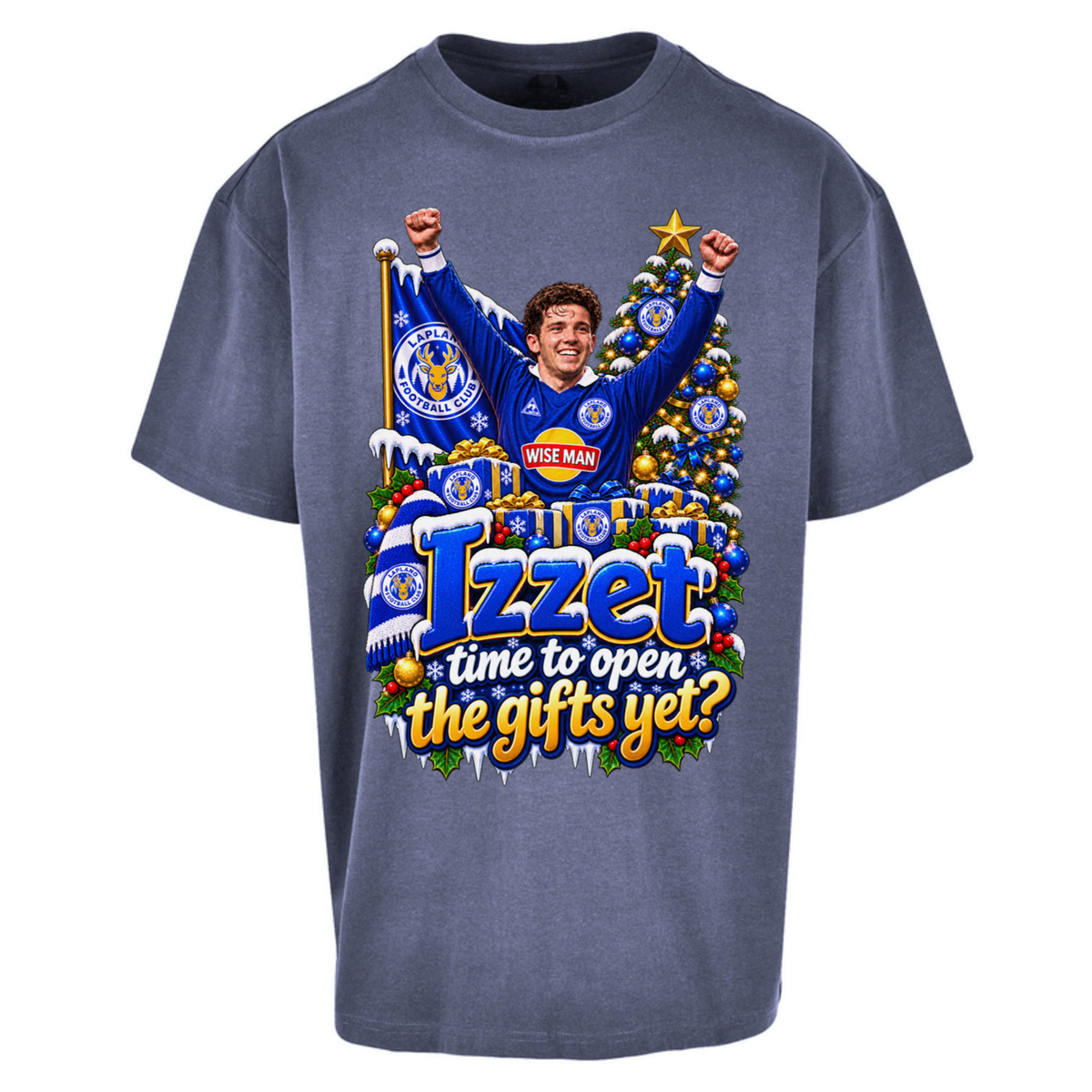 Leicester City Football Christmas Oversized T-Shirt