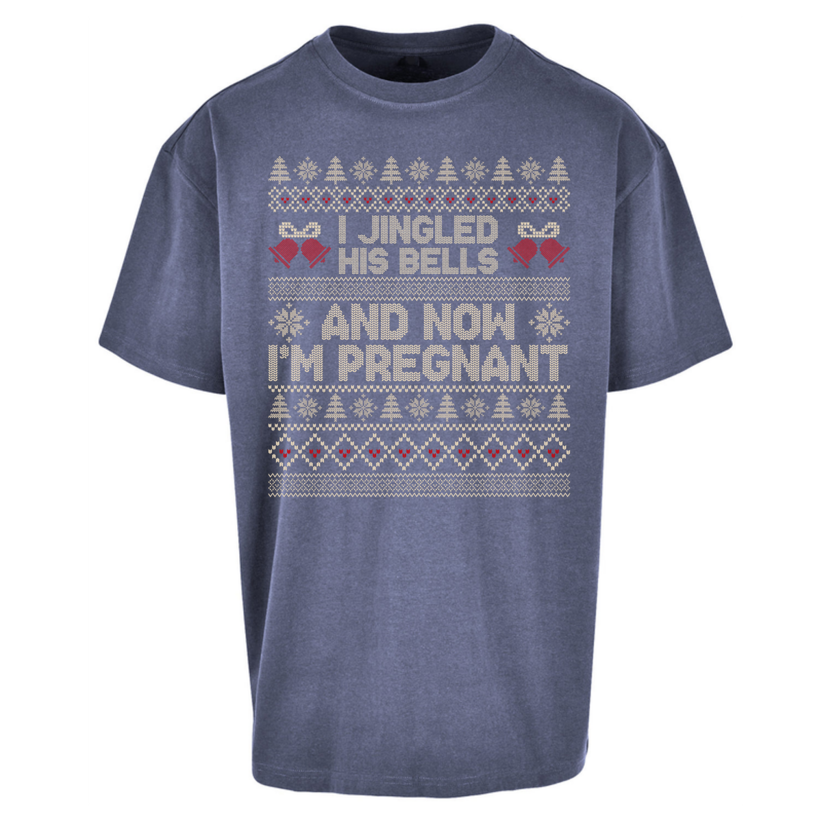 Pregnant At Christmas Oversized T-Shirt