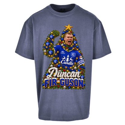 Duncan Ferguson Everton Christmas Oversized T-Shirt