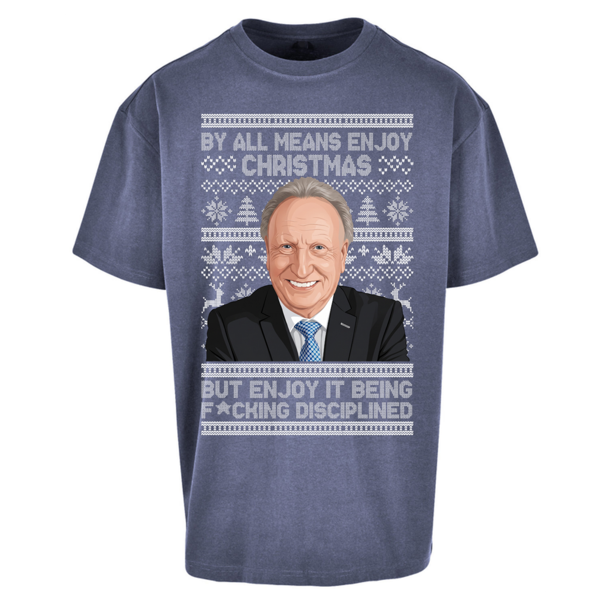 Neil Warnock Christmas Oversized T-Shirt