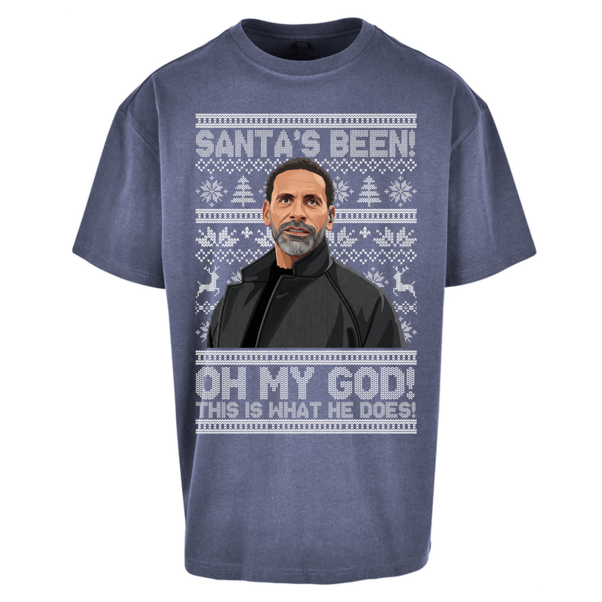 Steve Rio Ferdinand Christmas Oversized T-Shirt