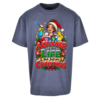 Cleaner Christmas Oversized T-Shirt