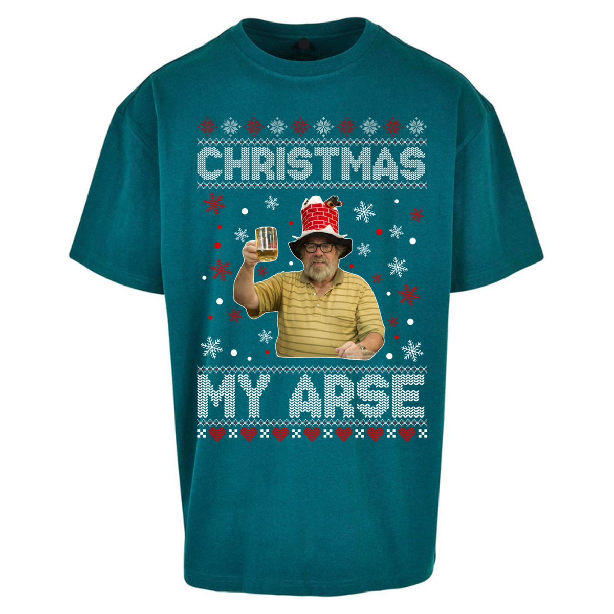 Christmas My Arse Oversized T-Shirt