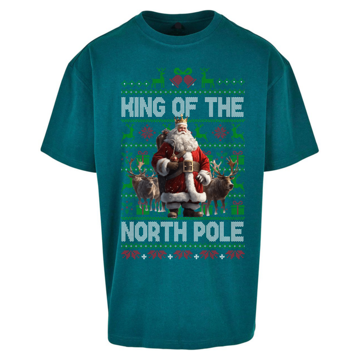 King Santa Christmas Oversized T-Shirt