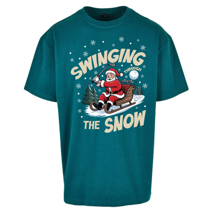 Christmas Golf Oversized T-Shirt