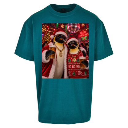 Penguin Christmas Oversized T-Shirt