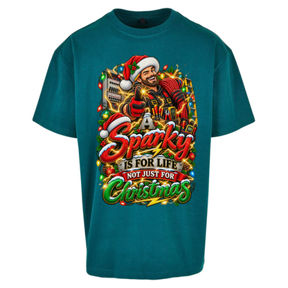 Sparky Christmas Oversized T-Shirt