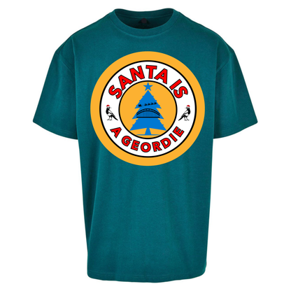 Geordie Santa  Christmas Oversized T-Shirt