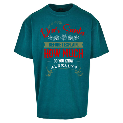 naughty christmas outfit Oversized T-Shirt