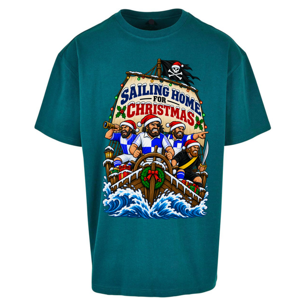 Bristol Rovers Christmas Oversized T-Shirt