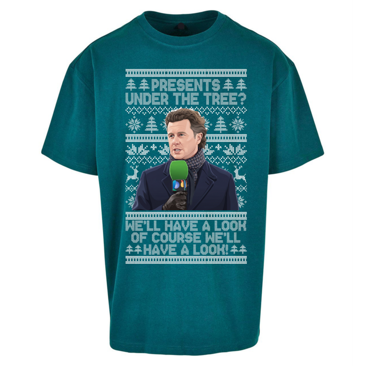 Steve Mcmanaman Christmas Oversized T-Shirt