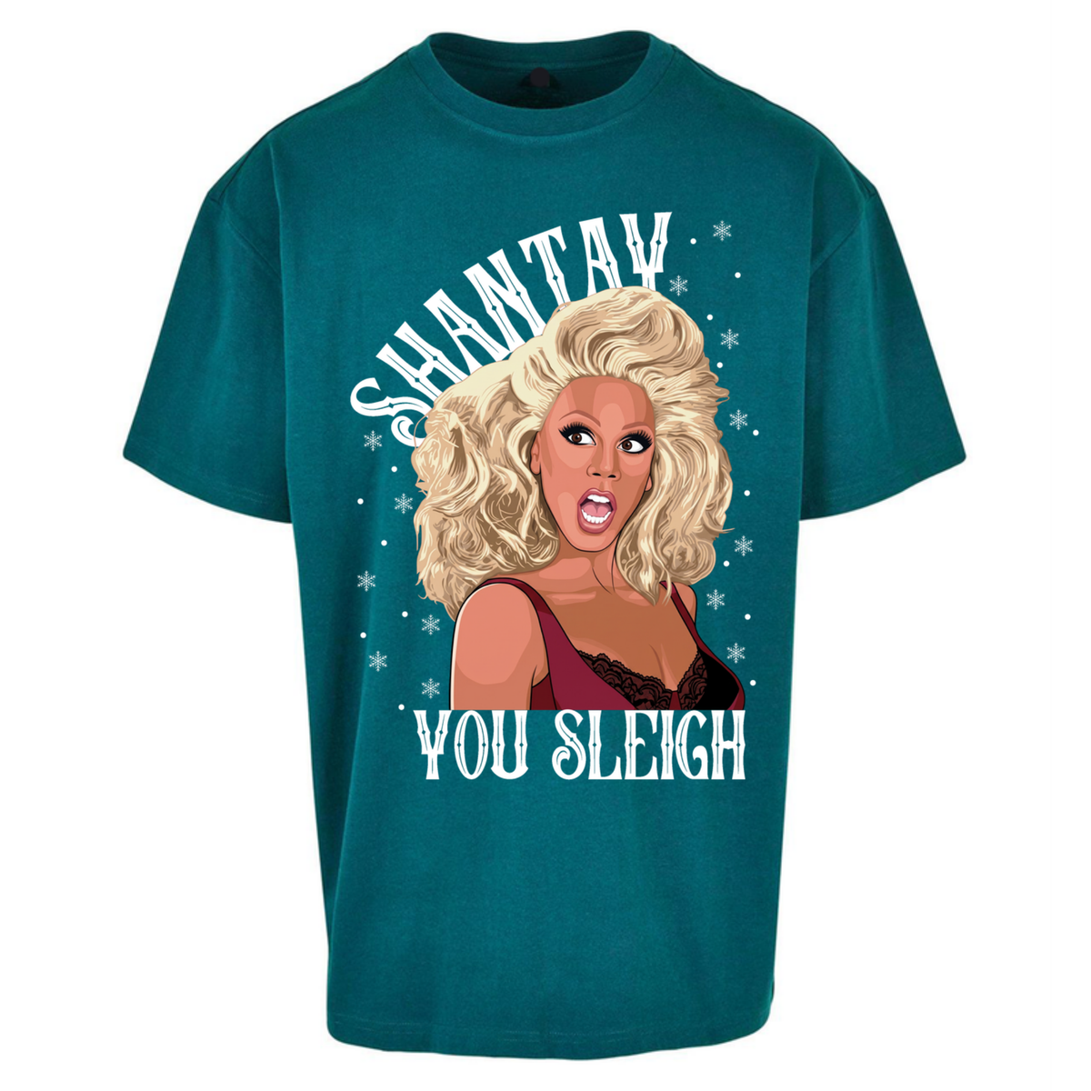 drag christmas clothing Oversized T-Shirt