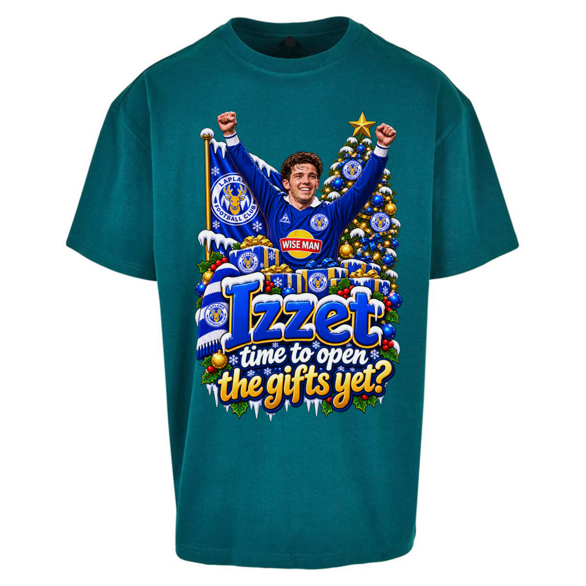 Leicester City Football Christmas Oversized T-Shirt