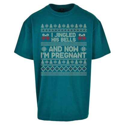 Pregnant At Christmas Oversized T-Shirt