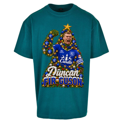 Duncan Ferguson Everton Christmas Oversized T-Shirt