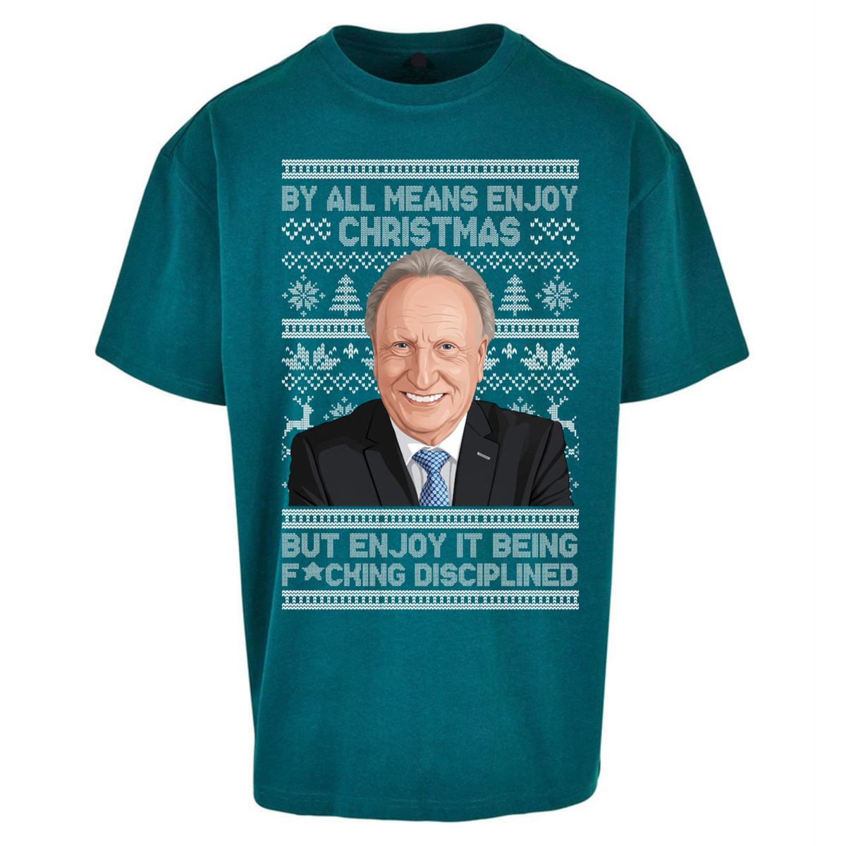 Neil Warnock Christmas Oversized T-Shirt