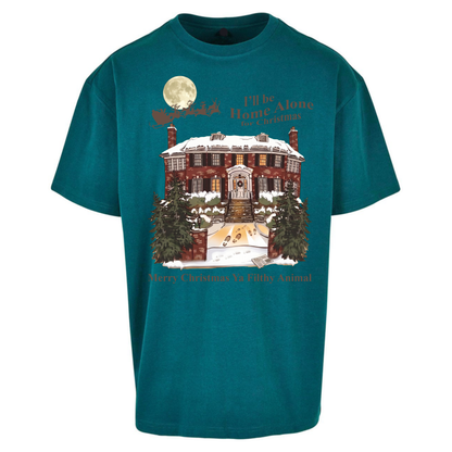 Home Alone Festive Christmas Oversized T-Shirt
