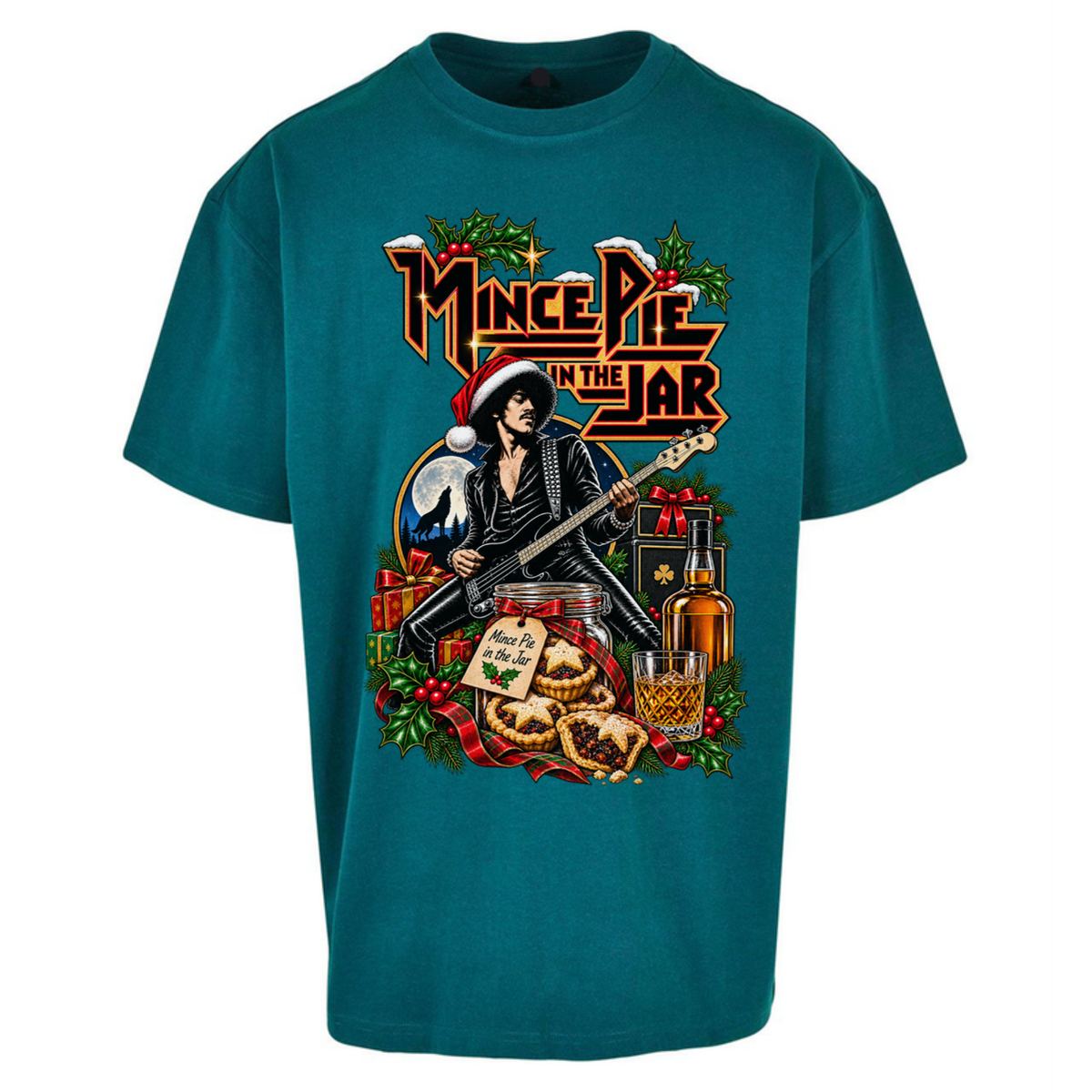 Thin Lizzy Christmas Oversized T-Shirt