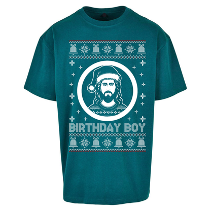 Jesus Birthday Christmas Oversized T-Shirt