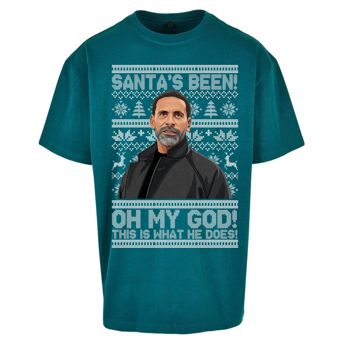 Steve Rio Ferdinand Christmas Oversized T-Shirt