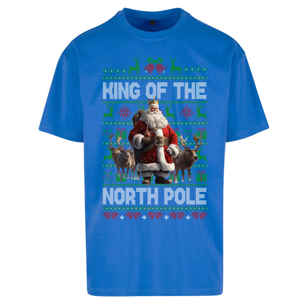 King Santa Christmas Oversized T-Shirt