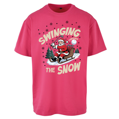 Christmas Golf Oversized T-Shirt
