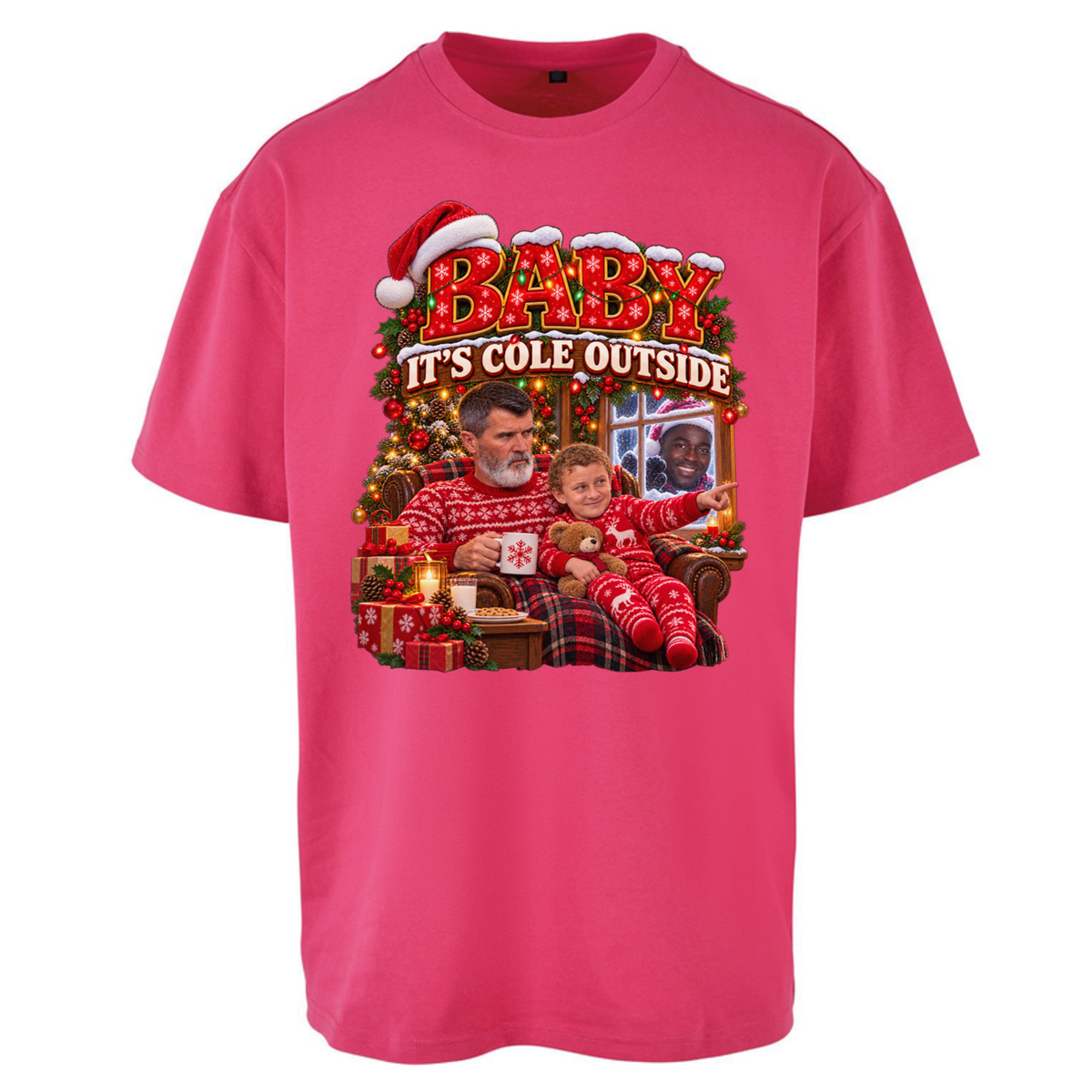 Roy Keane Man Utd Christmas Oversized T-Shirt