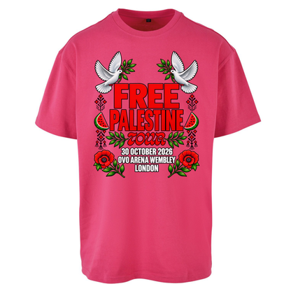 Macklemore and Friends Free Palestine Tour London Oversized T-Shirt
