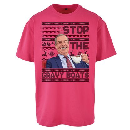 Satirical Festive Top Oversized T-Shirt