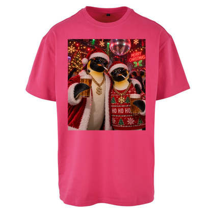 Penguin Christmas Oversized T-Shirt