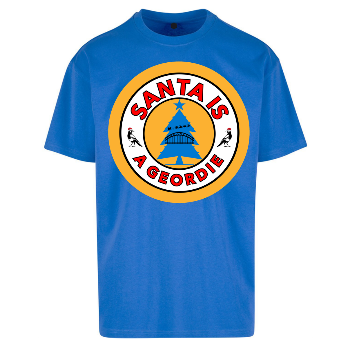 Geordie Santa  Christmas Oversized T-Shirt